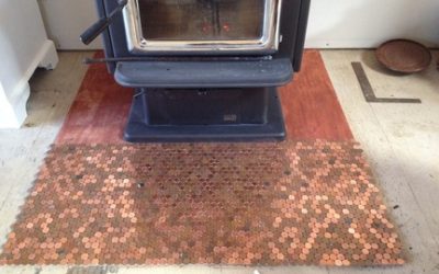 Piecing together a penny hearth and reclaimed kitchen