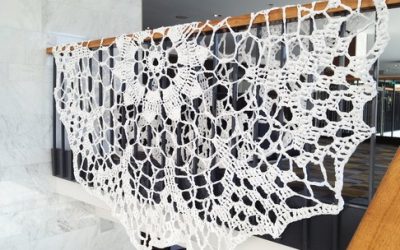 Discarded doilies demand attention