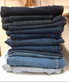 Pretty, and pretty toxic denim inspires new work
