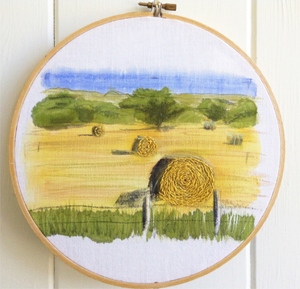 Big painting shift at little house on the prairie